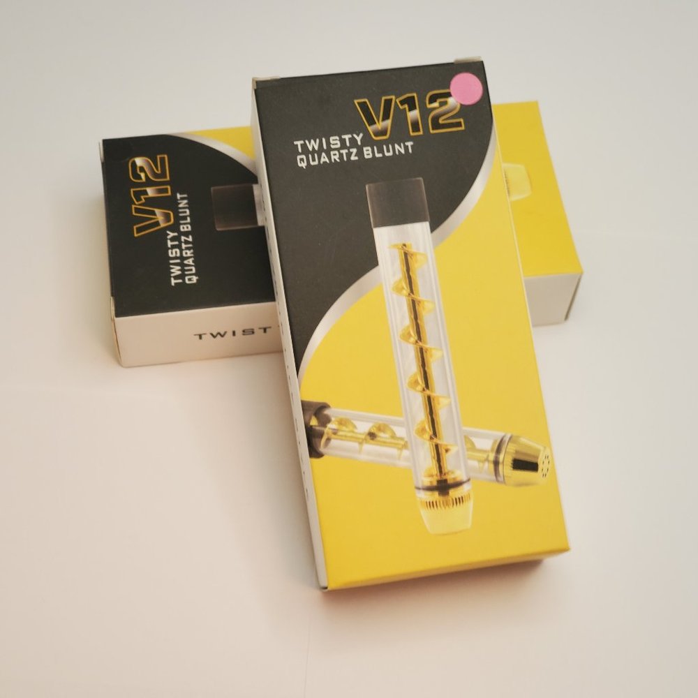 V12 Twisty Quartz Blunt